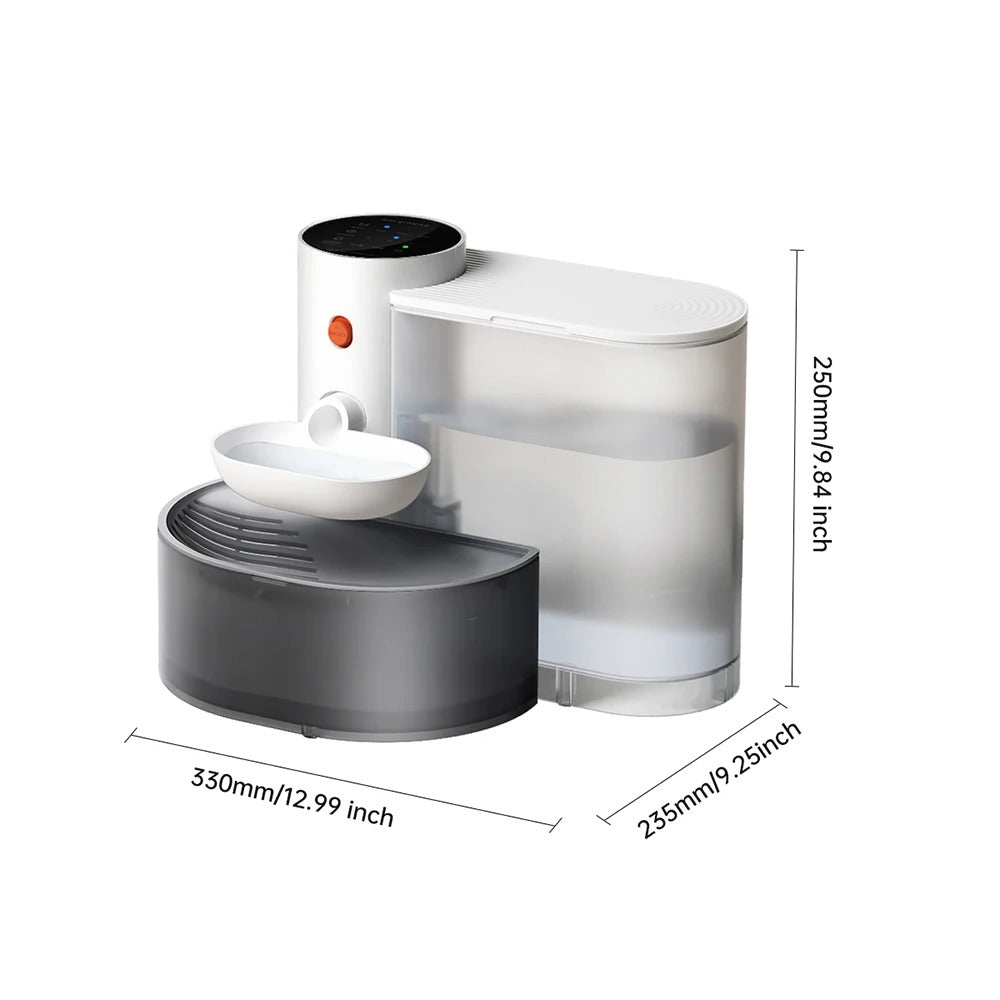 FreshCat Pure - Fuente de Agua Inteligente para Gatos 3 L con Autorelleno y Sin Filtros