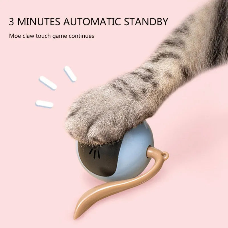 Smart Cat Toy USB Rechargeable Kitten Automatic Ball Toys Electric Jumping Ball Self Rotating Toys for Cat Kitten Dog Puppy Kids