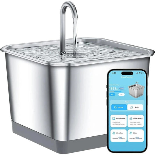 Fuente Inteligente – Acero Inoxidable, Ultra silenciosa y Control por App