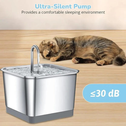 FreshCat Smart - Acero Inoxidable, Ultrasilenciosa y Control por App