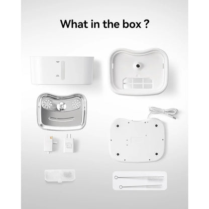 FreshCat Mini – Fuente Compacta para Gatos de 2,5L con Bandeja de Acero y APP
