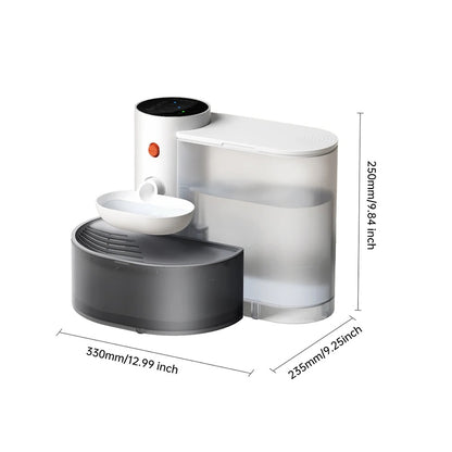 FreshCat Pure - Fuente de Agua Inteligente para Gatos 3 L con Autorelleno y Sin Filtros