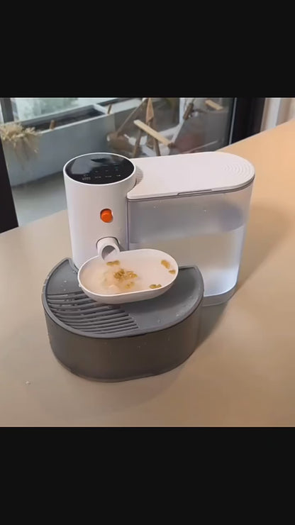 FreshCat Pure - Fuente de Agua Inteligente para Gatos 3 L con Autorelleno y Sin Filtros